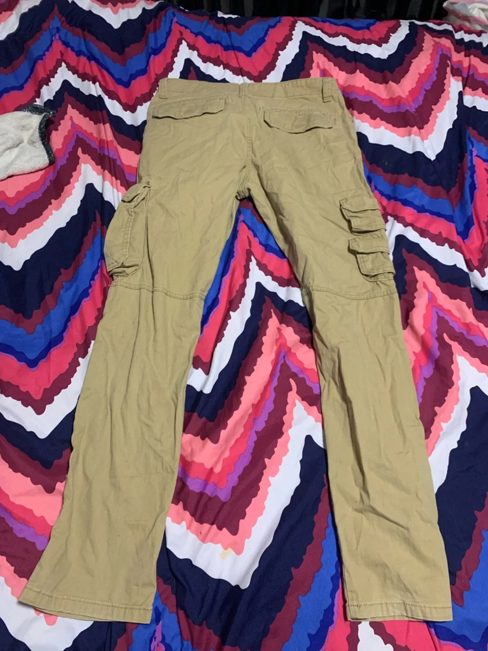 Wrangler Tan Cargo Pants with Side Pockets
